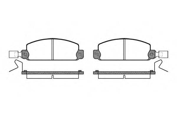 WOKING P197324 Комплект гальмівних колодок, дискове гальмо