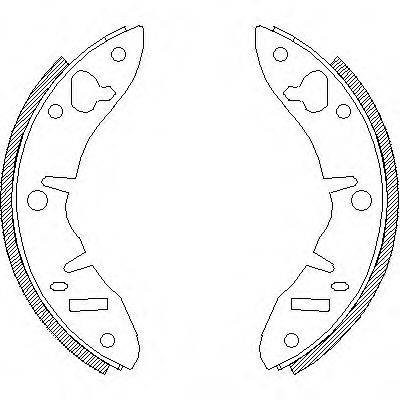 WOKING Z422000 Комплект гальмівних колодок