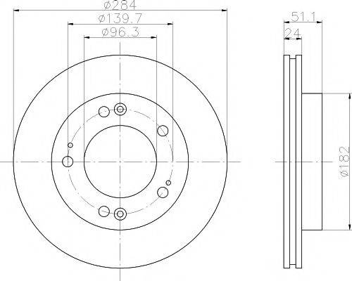 TEXTAR 92104400 гальмівний диск