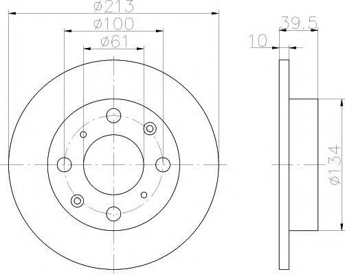 TEXTAR 92046600 гальмівний диск
