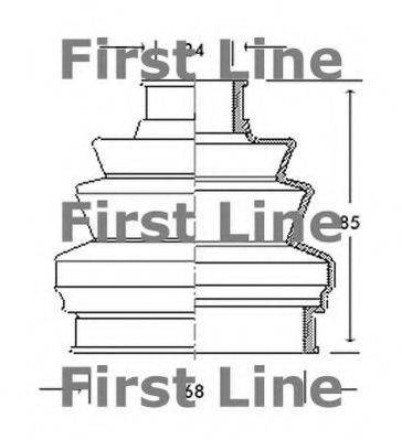 FIRST LINE FCB2042 Пильовик, приводний вал