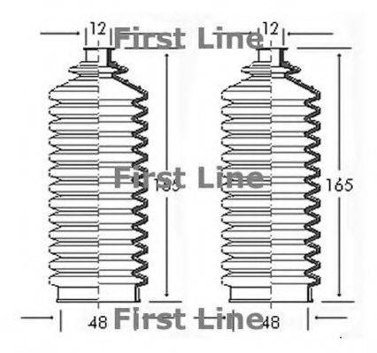 FIRST LINE FSG3020 Пильовик, рульове управління