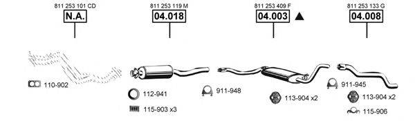 ASMET AU060670 Система випуску ОГ
