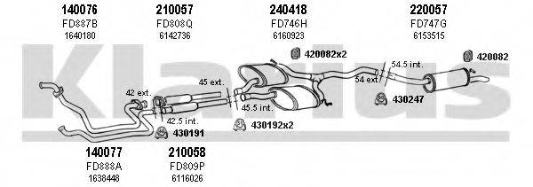 KLARIUS 360951E Система випуску ОГ