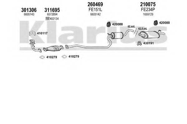 KLARIUS 361014E Система випуску ОГ