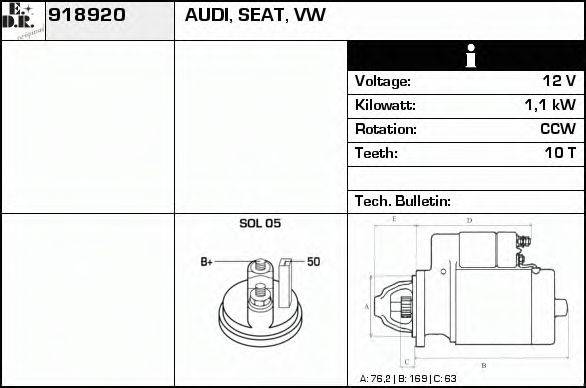 EDR 918920 Стартер