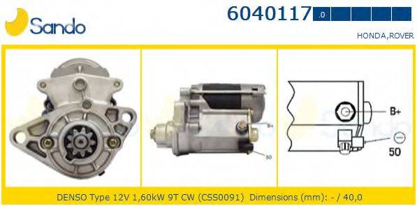 SANDO 60401170 Стартер