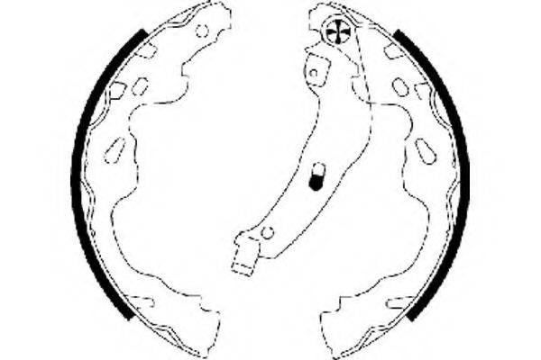 HELLA PAGID 8DB355002891 Комплект гальмівних колодок