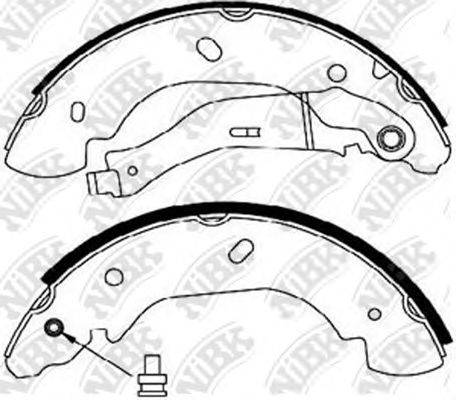 NIBK FN0575 Комплект гальмівних колодок