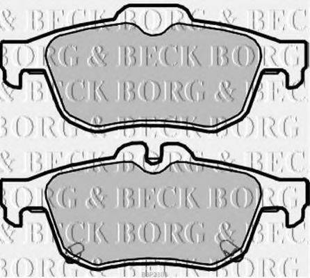 BORG & BECK BBP2303 Комплект гальмівних колодок, дискове гальмо