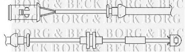 BORG & BECK BWL3024 Сигналізатор, знос гальмівних колодок