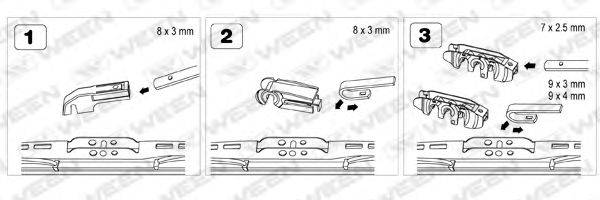 WEEN 1022121 Щітка склоочисника