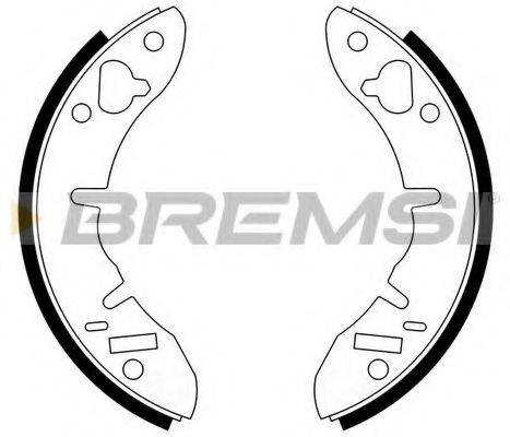 BREMSI GF0262 Комплект гальмівних колодок