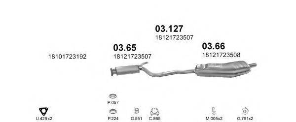 POLMO POLMO01125 Система випуску ОГ