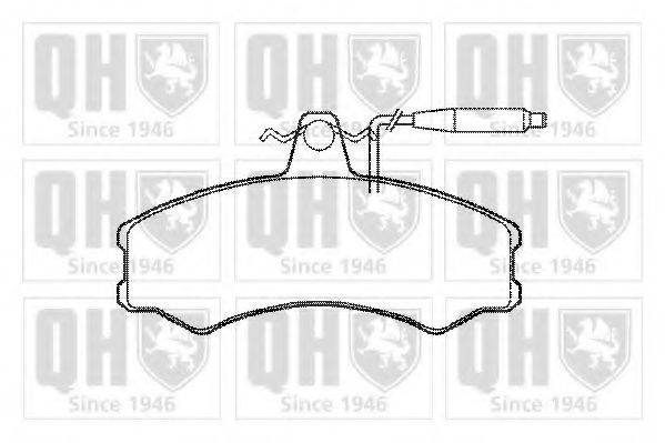 QUINTON HAZELL BP326 Комплект гальмівних колодок, дискове гальмо