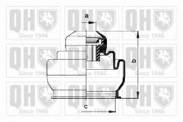 QUINTON HAZELL QJB176 Комплект пильника, приводний вал