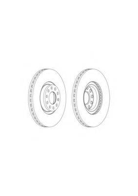 FERODO DDF1983C1 гальмівний диск