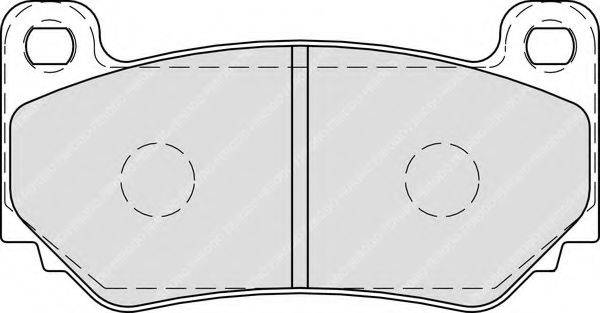 FERODO FDB1995 Комплект гальмівних колодок, дискове гальмо