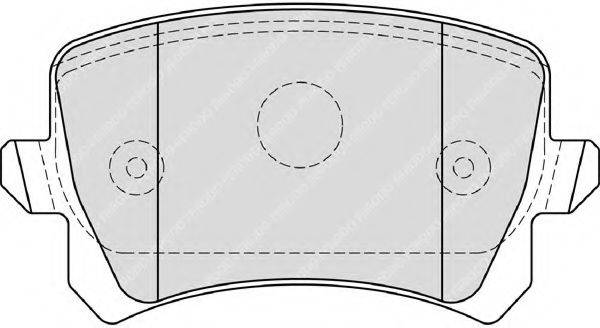 FERODO FDB4192 Комплект гальмівних колодок, дискове гальмо