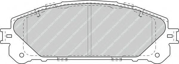 FERODO FDB4354 Комплект гальмівних колодок, дискове гальмо