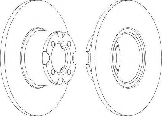 FERODO DDF535 гальмівний диск