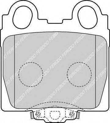 FERODO FSL1610 Комплект гальмівних колодок, дискове гальмо