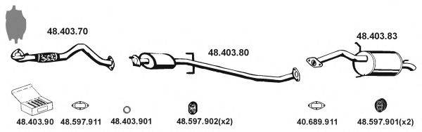 EBERSPACHER 482005 Система випуску ОГ