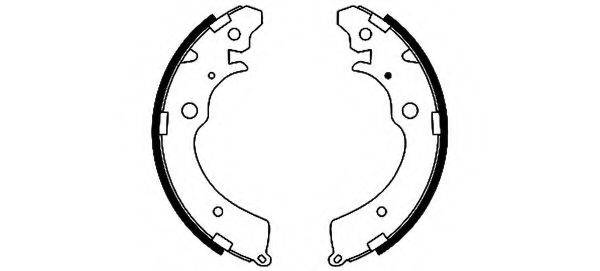 MINTEX MFR376 Комплект гальмівних колодок