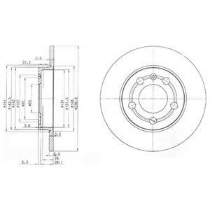 DELPHI BG3738 гальмівний диск